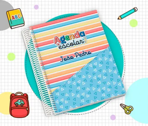 Agenda Escolar Infantil Personalizada 2026