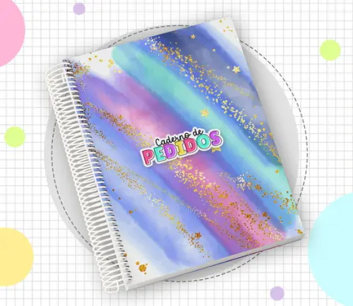 Caderno de Pedidos Personalizado - 2 Pedidos Por Página