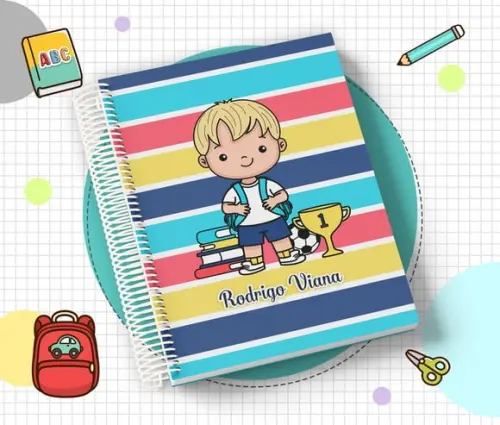 Agenda Escolar Infantil Personalizada 2026