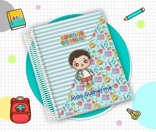 Agenda Escolar Infantil 2026 Personalizada