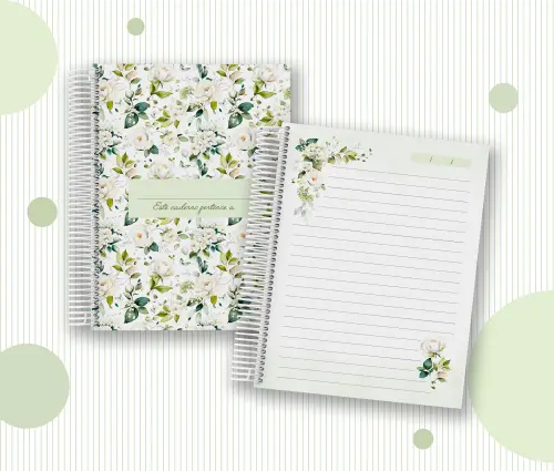 Caderno Personalizado com Inicial e Nome