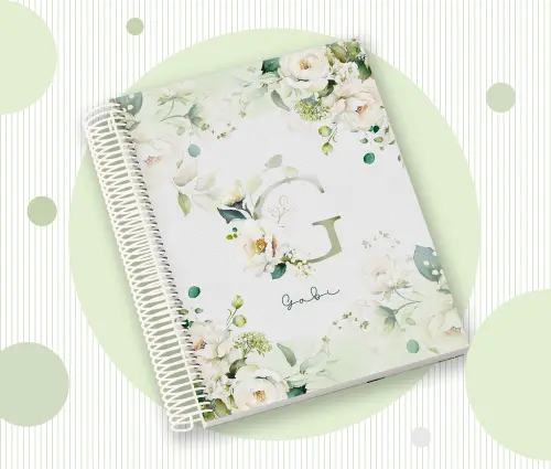 Caderno Personalizado com Inicial e Nome