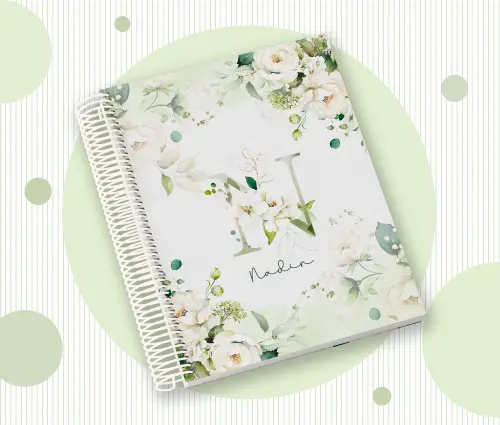 Caderno Personalizado com Inicial e Nome