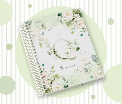 Caderno Personalizado com Inicial e Nome