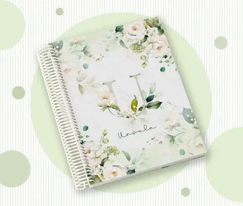 Caderno Personalizado com Inicial e Nome