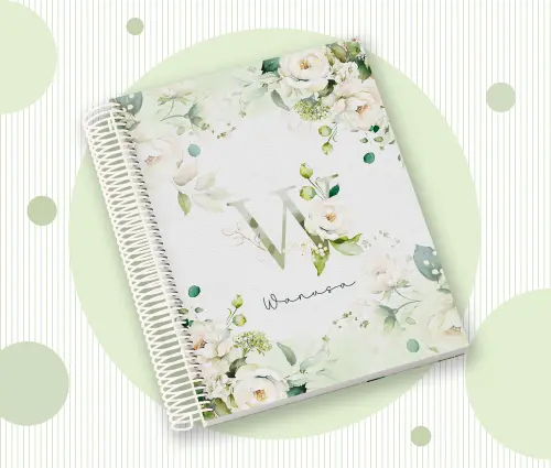 Caderno Personalizado com Inicial e Nome
