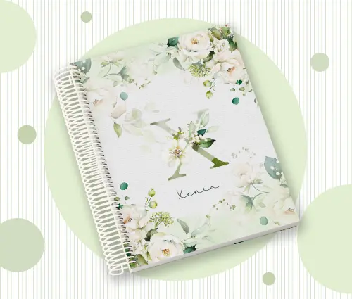 Caderno Personalizado com Inicial e Nome