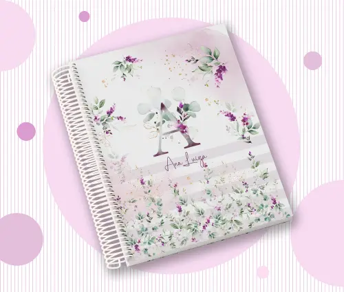Caderno Personalizado com Inicial e Nome