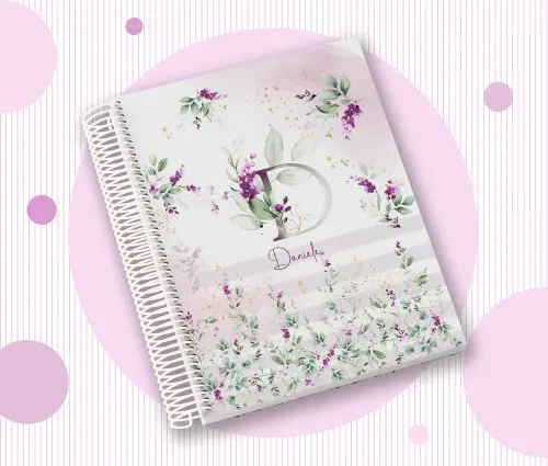 Caderno Personalizado com Inicial e Nome