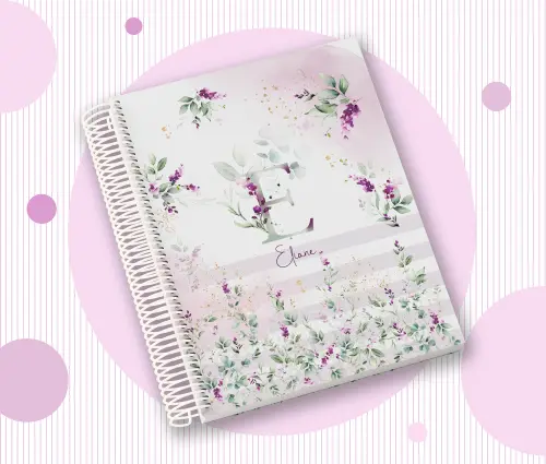 Caderno Personalizado com Inicial e Nome