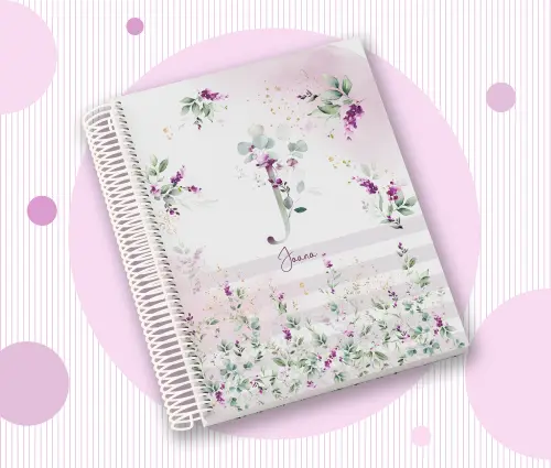 Caderno Personalizado com Inicial e Nome