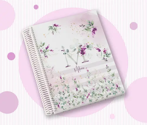 Caderno Personalizado com Inicial e Nome