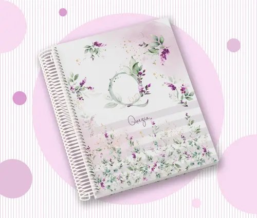 Caderno Personalizado com Inicial e Nome