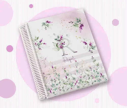 Caderno Personalizado com Inicial e Nome