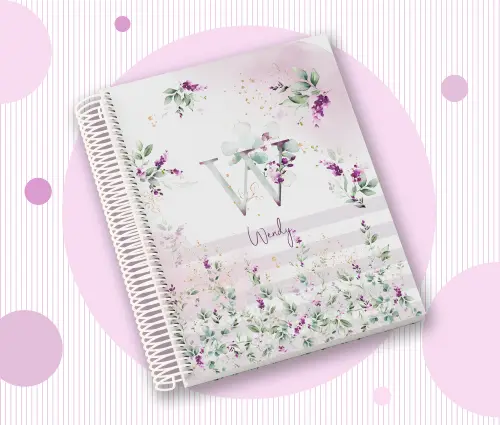 Caderno Personalizado com Inicial e Nome