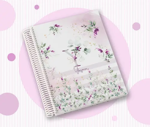 Caderno Personalizado com Inicial e Nome