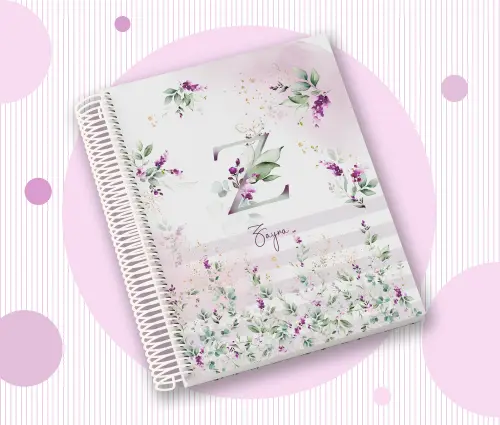 Caderno Personalizado com Inicial e Nome
