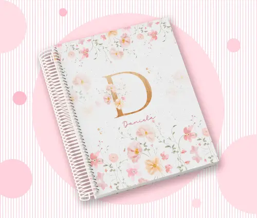 Caderno Personalizado com Inicial e Nome