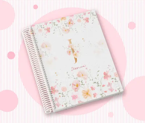 Caderno Personalizado com Inicial e Nome