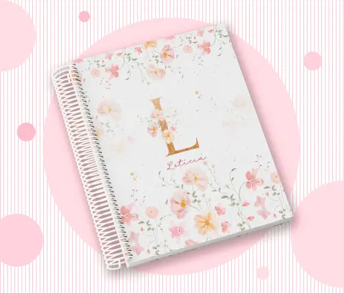 Caderno Personalizado com Inicial e Nome