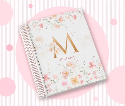 Caderno Personalizado com Inicial e Nome