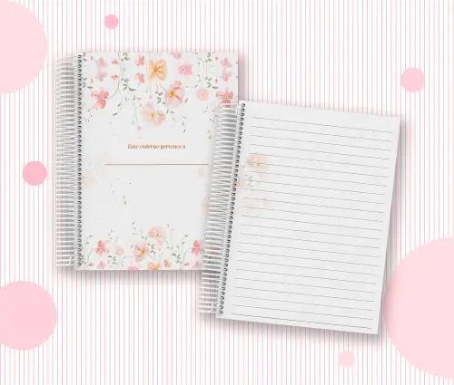 Caderno Personalizado com Inicial e Nome