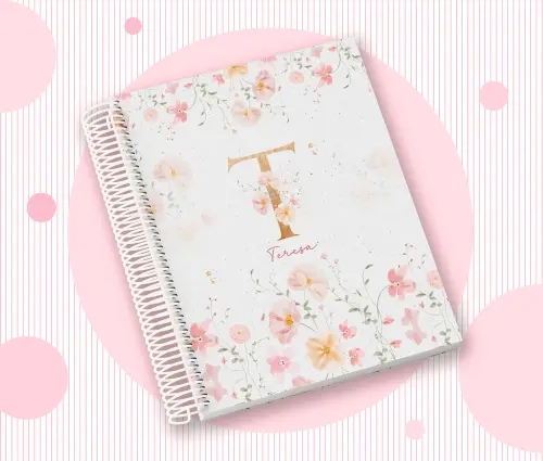 Caderno Personalizado com Inicial e Nome