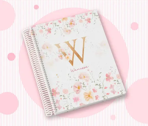 Caderno Personalizado com Inicial e Nome