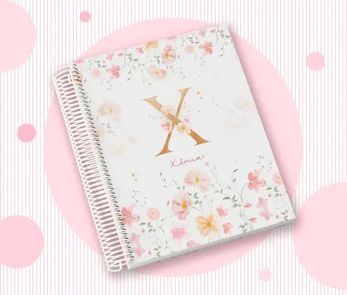 Caderno Personalizado com Inicial e Nome