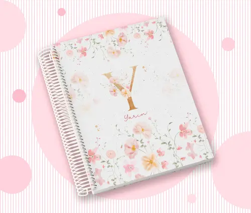 Caderno Personalizado com Inicial e Nome