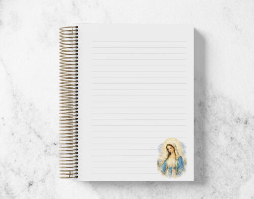 Caderno Católico Nossa Senhora das Graças Personalizado