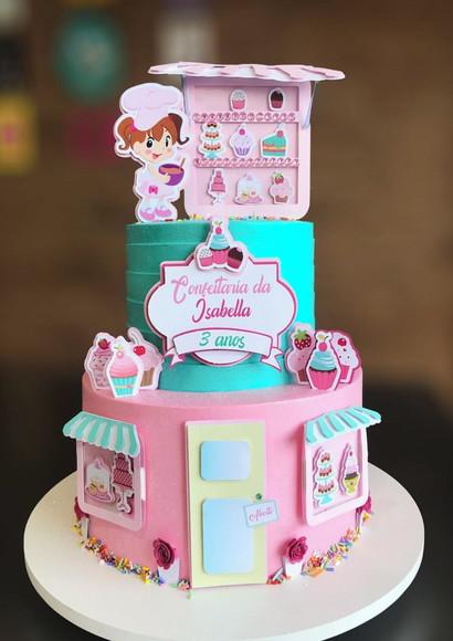 Arquivo de Corte Topo de Bolo Confeitaria Candy