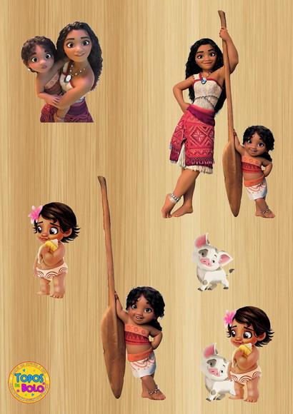 Arquivo de Corte Topo de Bolo Moana 2