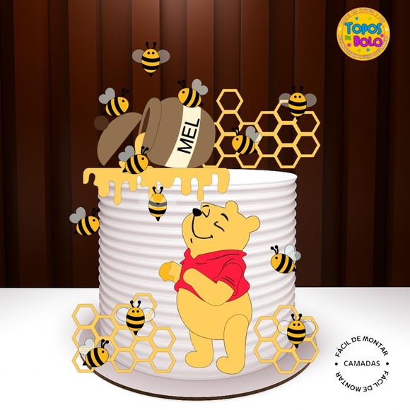 Arquivos de Corte Topo de Bolo Ursinho Pooh 13