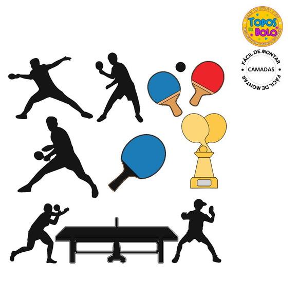 Arquivos de Corte Topo de Bolo Ping Pong
