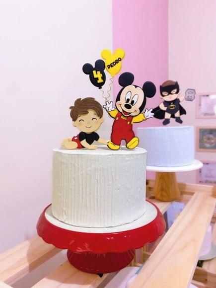 Arquivo de Corte Topo de Bolo Mickey e Bebê