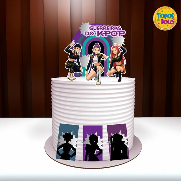 Arquivo de Corte Topo de Bolo Guerreiras do K-pop 03