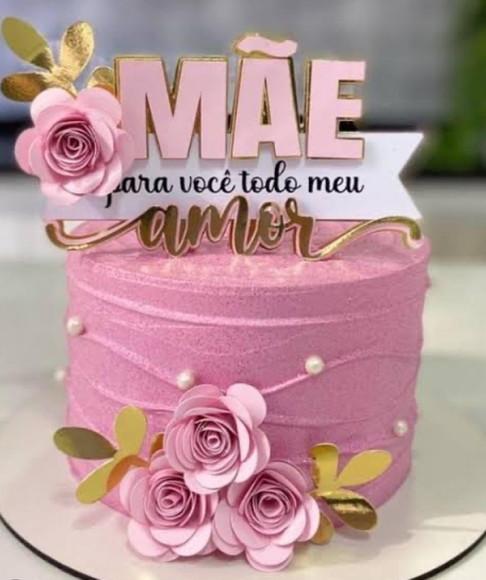 Arquivo de Corte Topo de Bolo Todo Meu Amor Mãe