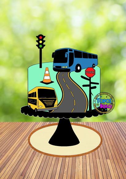 Topo de Bolo Ônibus- Arquivo Digital