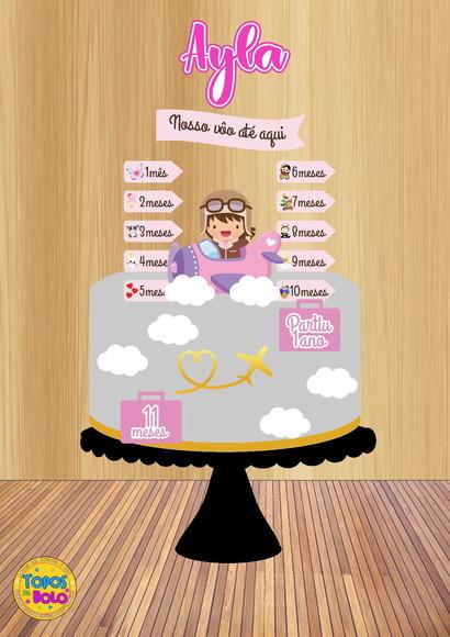 Arquivo de Corte Topo Nosso Voo até Aqui Rosa Menina