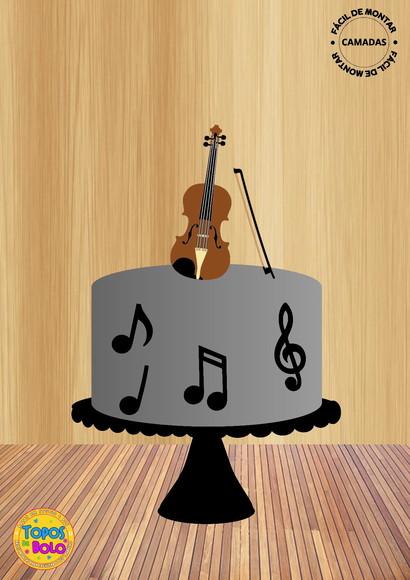 Arquivos de Corte Topo de Bolo Violino