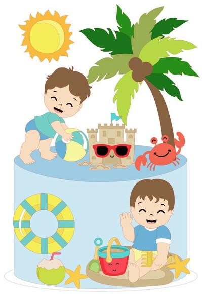 Arquivo de Corte Topo Meninos Praia