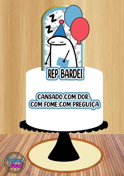 Arquivo de Corte Topo de Bolo Flork Preguiçoso