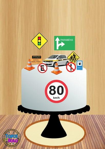 Arquivo de Corte Topo de Bolo Auto Escola