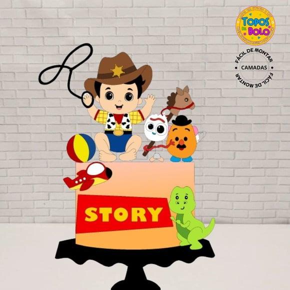 Arquivo de Corte Topo de Bolo Xerife Woody Baby