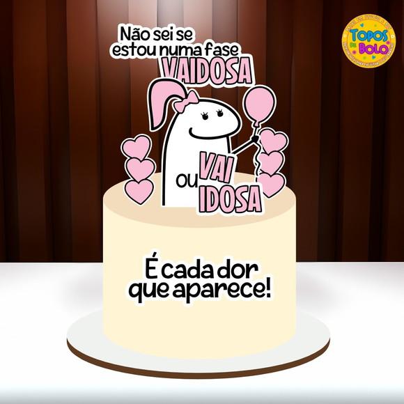 Topo de Bolo Flork Vaidosa - Arquivo Studio