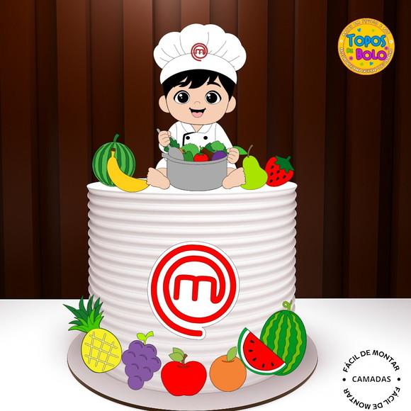 Arquivo de Corte Topo de Bolo Master Chef Baby