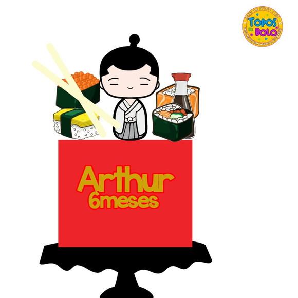 Arquivos de Corte Topo de Bolo Sushi Comida Japonesa
