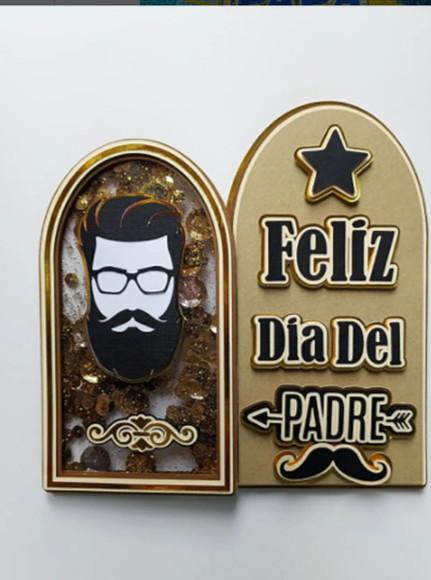 Arquivo de Corte Topo de Bolo Feliz Dia Del Padre Acetato