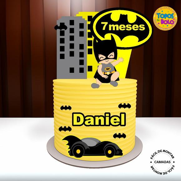 Arquivo de Corte Topo de Bolo Batman Baby 01